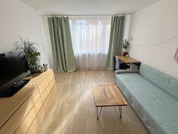 Obývací místnost - Prodej bytu 1+kk v osobním vlastnictví 27 m², Kladno