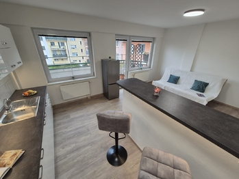 pokoj 1 - Pronájem bytu 2+kk v osobním vlastnictví 51 m², Kladno