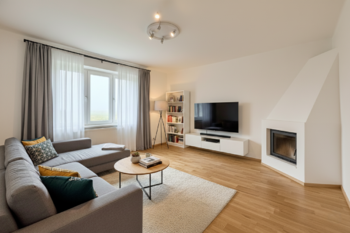 obývací pokoj - vizualizace - Prodej bytu 3+1 v družstevním vlastnictví 77 m², Dušníky