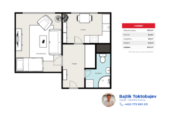 Prodej bytu 1+1 v osobním vlastnictví 37 m², Žamberk