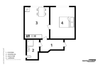 Pronájem bytu 1+1 v osobním vlastnictví 30 m², Praha 4 - Krč