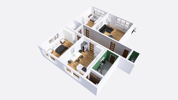 Prodej bytu 3+1 v osobním vlastnictví 90 m², Štíty