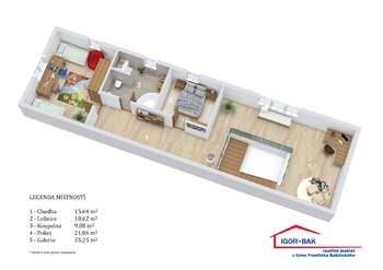 Prodej bytu atypický v osobním vlastnictví 192 m², Oleška