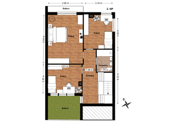 2. NP - Prodej domu 128 m², Velké Popovice