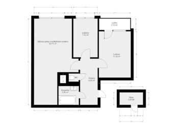 Prodej bytu 3+kk v osobním vlastnictví 54 m², Praha 8 - Bohnice