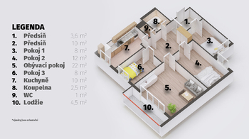 Prodej bytu 4+1 v osobním vlastnictví 85 m², Brno
