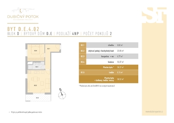 Pronájem bytu 2+kk v osobním vlastnictví 59 m², České Budějovice