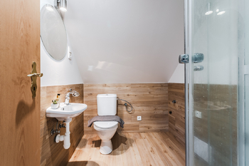 Koupelna s toaletou - Prodej domu 180 m², Desná