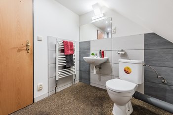 Koupelna s toaletou - Prodej domu 180 m², Desná