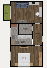 Prodej bytu 2+1 v osobním vlastnictví 53 m², Veselí nad Lužnicí