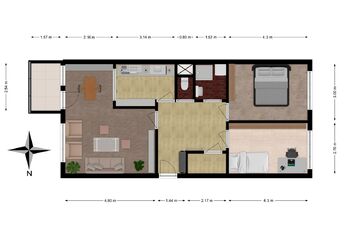 Prodej bytu 3+1 v osobním vlastnictví 76 m², Praha 4 - Chodov