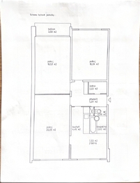 půdorys - Prodej bytu 3+1 v osobním vlastnictví 87 m², Varnsdorf