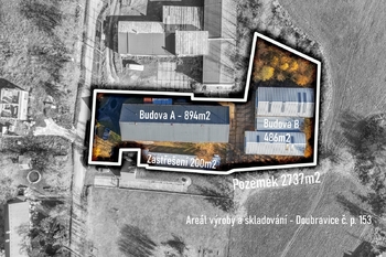 Prodej skladovacích prostor 1380 m², Doubravice
