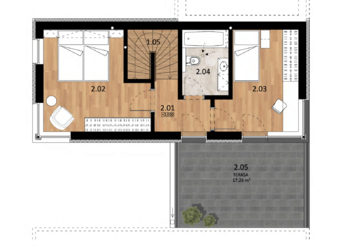 Pronájem bytu 3+kk v osobním vlastnictví 107 m², Praha 9 - Hostavice