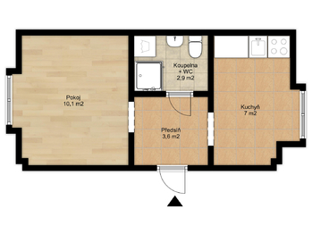 Prodej bytu 1+1 v osobním vlastnictví 24 m², Jeseník