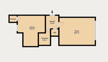 Prodej bytu 2+kk v osobním vlastnictví 46 m², Brno