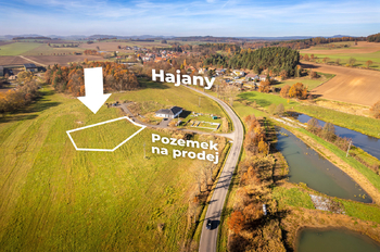 Prodej pozemku 1824 m², Hajany