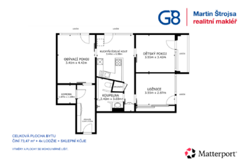 Prodej bytu 3+1 v družstevním vlastnictví 73 m², Ústí nad Labem