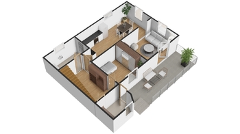 Orientační plánek přízemí - Pronájem domu 130 m², Zruč-Senec