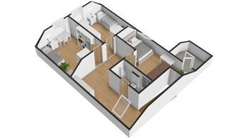 Orientační plánek patro - Pronájem domu 130 m², Zruč-Senec
