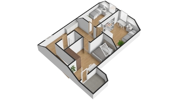 Orientační plánek patro - Pronájem domu 130 m², Zruč-Senec