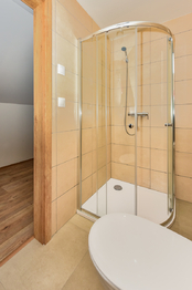 Koupelna v patře - Pronájem domu 130 m², Zruč-Senec
