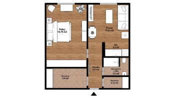 Prodej bytu 2+kk v osobním vlastnictví 52 m², Pardubice