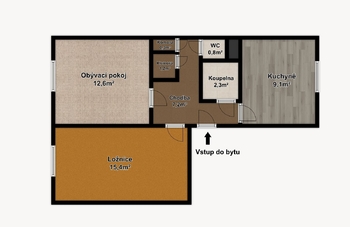 Pronájem bytu 2+1 v osobním vlastnictví 50 m², Hodonín