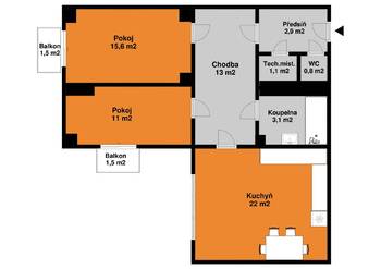 Pronájem bytu 3+kk v družstevním vlastnictví 74 m², Praha 7 - Holešovice