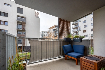 Balkon - Pronájem bytu 2+kk v osobním vlastnictví 60 m², Praha 9 - Hrdlořezy
