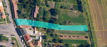 Katastrální mapa  - Prodej pozemku 1594 m², Hrušovany u Brna