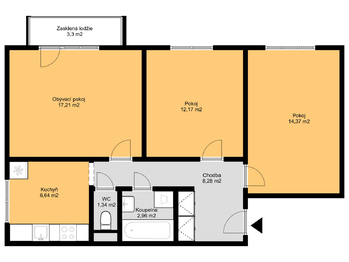 Pronájem bytu 3+1 v družstevním vlastnictví 74 m², Kopřivnice