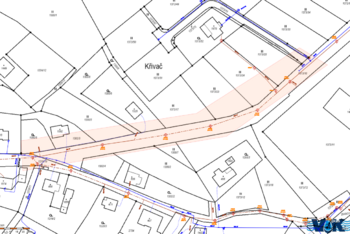 kanalizace, vodovod - Prodej pozemku 1375 m², Dolní Bečva