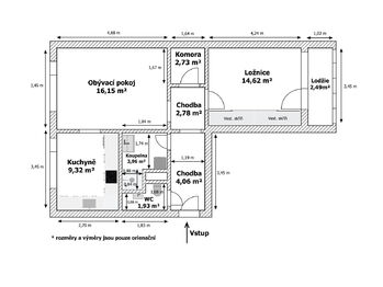Pronájem bytu 2+1 v osobním vlastnictví 61 m², Mohelnice