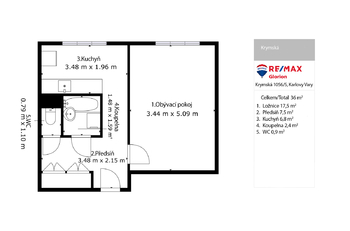 Prodej bytu 1+1 v osobním vlastnictví 36 m², Karlovy Vary