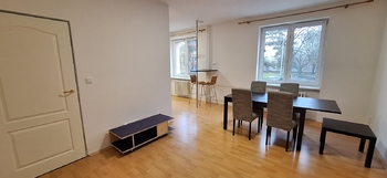 Obývací pokoj s kuchyňským koutem  - Pronájem bytu 2+kk v osobním vlastnictví 51 m², Vyškov