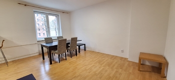 Obývací pokoj s kuchyňským koutem  - Pronájem bytu 2+kk v osobním vlastnictví 51 m², Vyškov