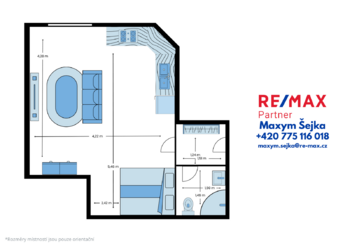 Pronájem bytu 1+kk v osobním vlastnictví 25 m², Praha 3 - Žižkov