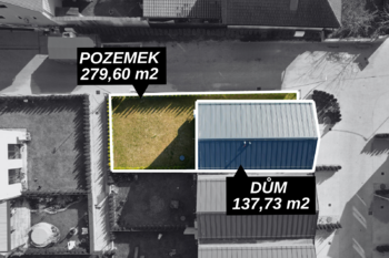 vyznačený dům - Prodej domu 138 m², Milovice