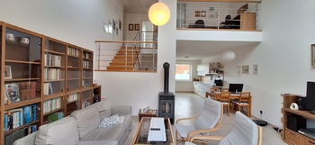 Pohled z obývacího pokoje - Pronájem domu 106 m², Letonice