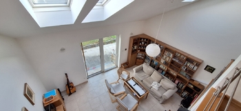 Pohled z pracovny - Pronájem domu 106 m², Letonice