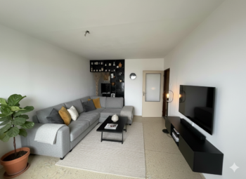 Upravená místnost (vizualizace) - Prodej bytu 2+kk v osobním vlastnictví 40 m², Žatec