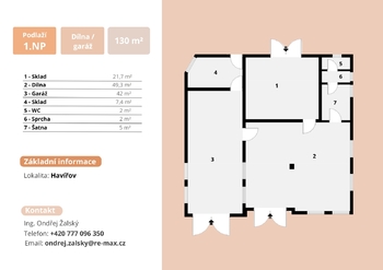 Pronájem garáže 130 m², Havířov