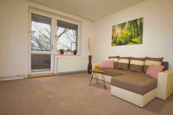 obývací pokoj - Prodej bytu 3+1 v osobním vlastnictví 88 m², Uherské Hradiště