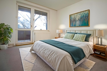 vizualizace ložnice - Prodej bytu 3+1 v osobním vlastnictví 88 m², Uherské Hradiště