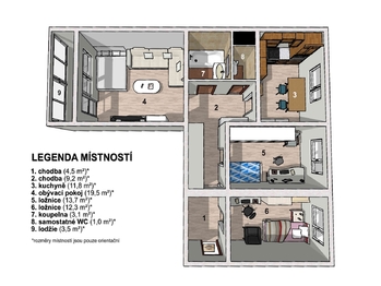 Prodej bytu 3+1 v osobním vlastnictví 75 m², Jablonec nad Nisou