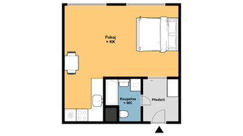 Pronájem bytu 1+kk v osobním vlastnictví 32 m², Praha 10 - Petrovice