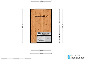 Pronájem bytu 1+kk v osobním vlastnictví 20 m², Mariánské Lázně