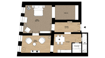 Pronájem bytu 2+1 v osobním vlastnictví 87 m², Frýdek-Místek