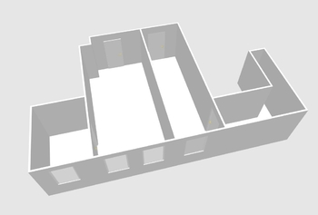Půdorys Ordinace 2 - Pronájem komerčního prostoru 35 m², Kopřivnice